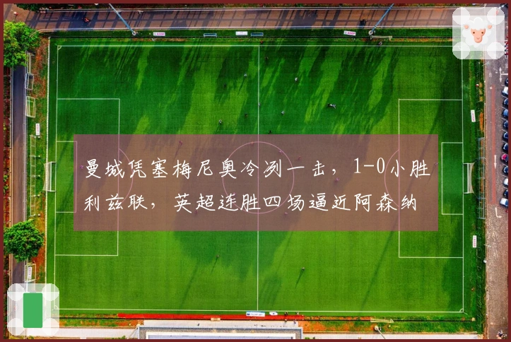 曼城凭塞梅尼奥冷冽一击，1-0小胜利兹联，英超连胜四场逼近阿森纳
